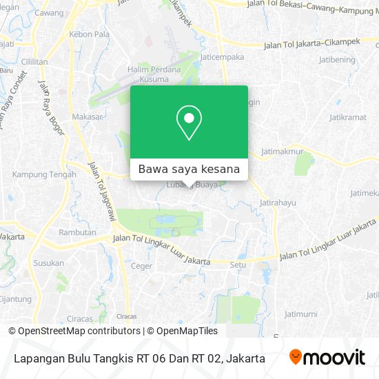 Peta Lapangan Bulu Tangkis RT 06 Dan RT 02