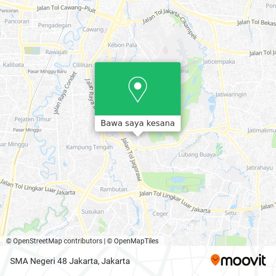 Peta SMA Negeri 48 Jakarta