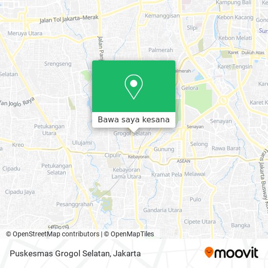 Peta Puskesmas Grogol Selatan
