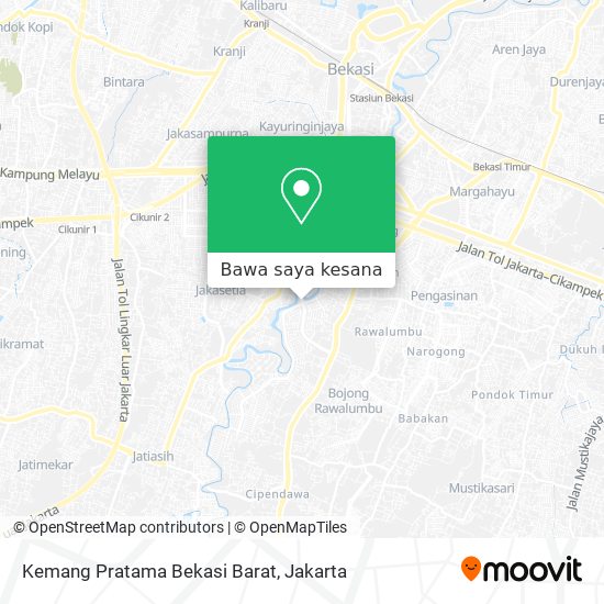 Peta Kemang Pratama Bekasi Barat
