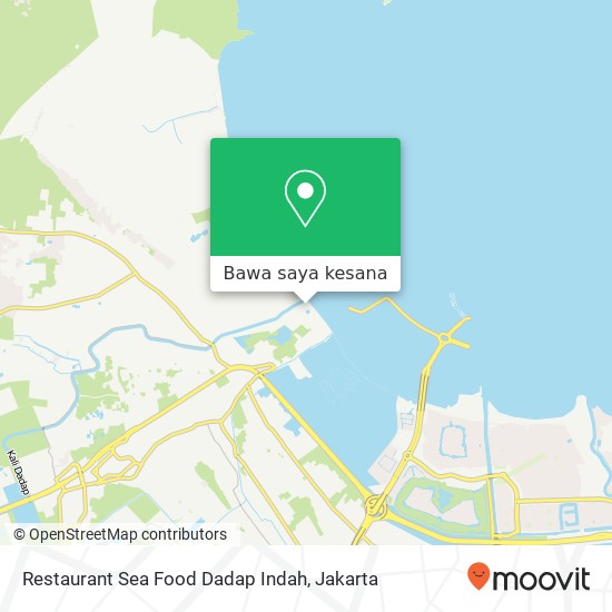 Peta Restaurant Sea Food Dadap Indah