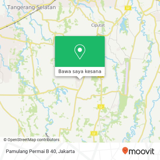 Peta Pamulang Permai B 40