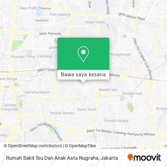 Peta Rumah Sakit Ibu Dan Anak Asta Nugraha