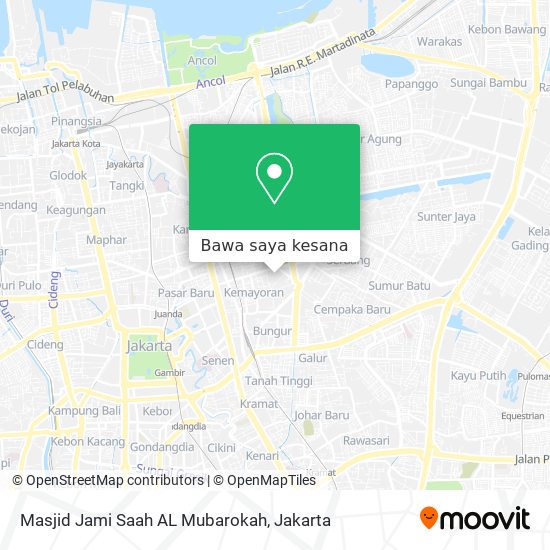 Peta Masjid Jami Saah AL Mubarokah