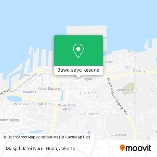 Peta Masjid Jami Nurul Huda