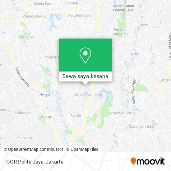 Peta GOR Pelita Jaya