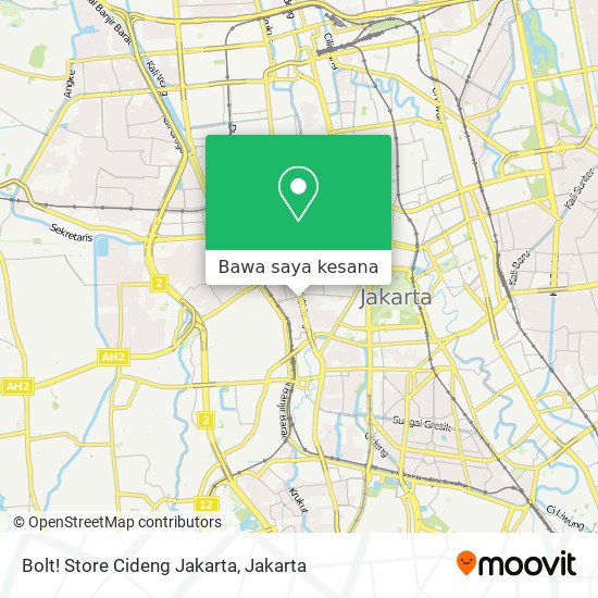 Peta Bolt! Store Cideng Jakarta