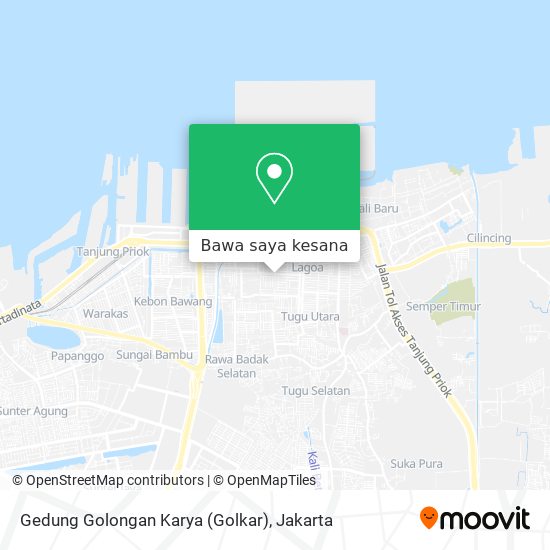 Peta Gedung Golongan Karya (Golkar)