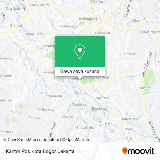 Peta Kantor Pos Kota Bogor