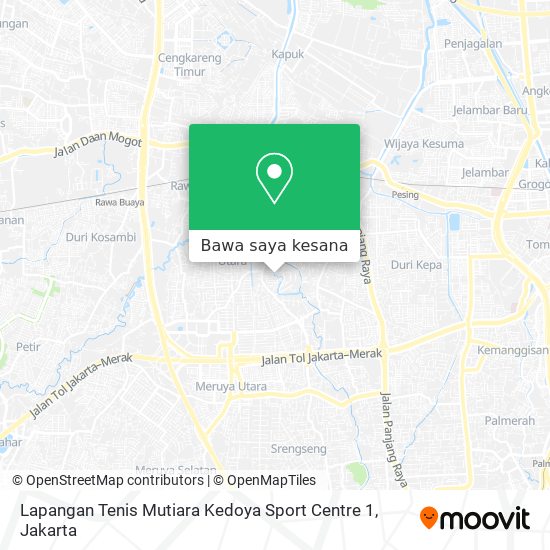 Peta Lapangan Tenis Mutiara Kedoya Sport Centre 1