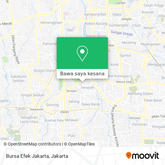 Peta Bursa Efek Jakarta