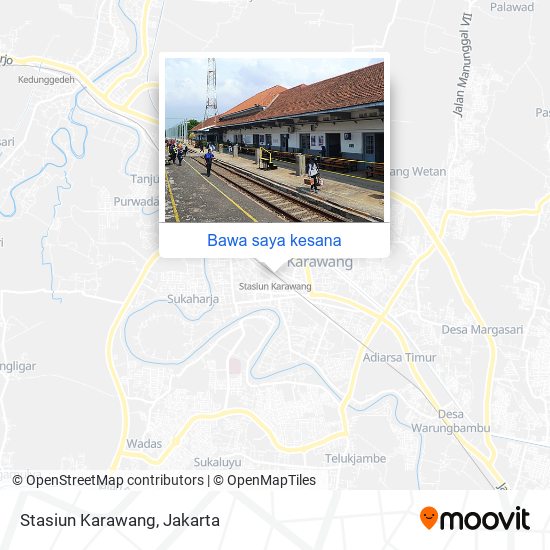 Peta Stasiun Karawang