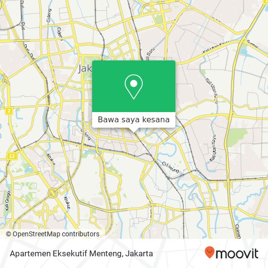 Peta Apartemen Eksekutif Menteng