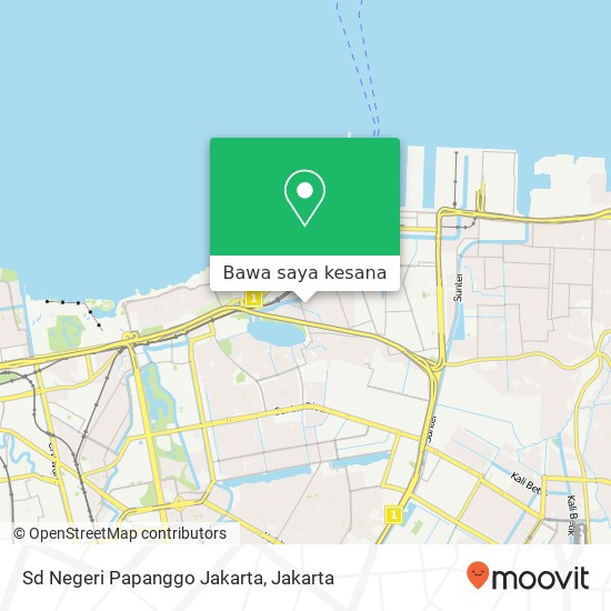 Peta Sd Negeri Papanggo Jakarta