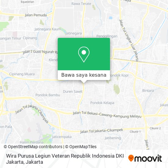 Peta Wira Purusa Legiun Veteran Republik Indonesia DKI Jakarta