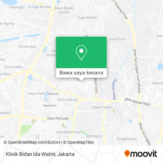 Peta Klinik Bidan Ida Watini