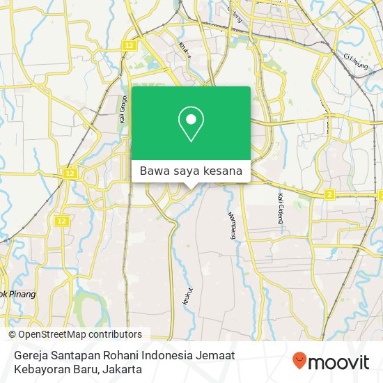 Peta Gereja Santapan Rohani Indonesia Jemaat Kebayoran Baru