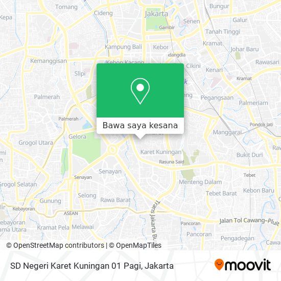 Peta SD Negeri Karet Kuningan 01 Pagi