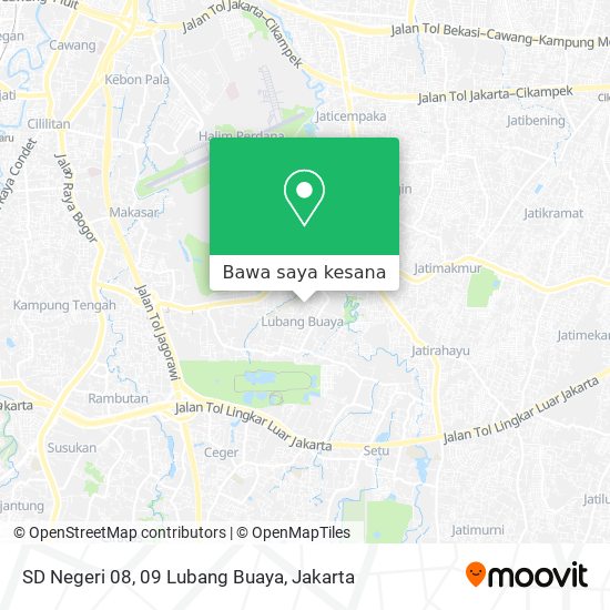 Peta SD Negeri 08, 09 Lubang Buaya