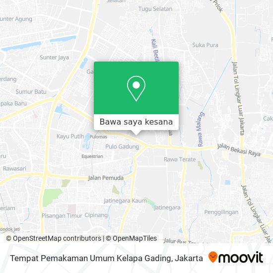 Peta Tempat Pemakaman Umum Kelapa Gading