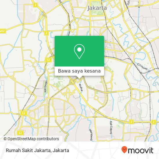 Peta Rumah Sakit Jakarta