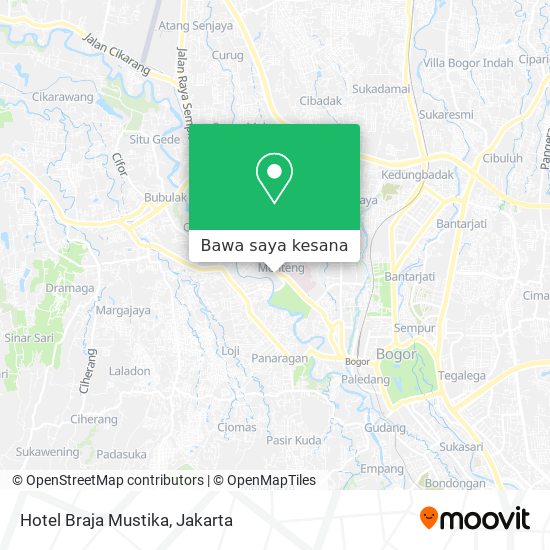 Peta Hotel Braja Mustika