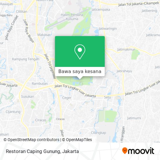 Peta Restoran Caping Gunung