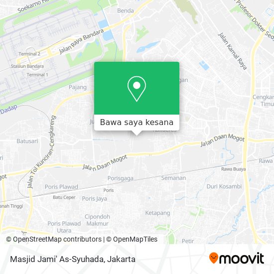 Peta Masjid Jami' As-Syuhada
