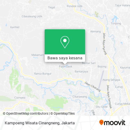 Peta Kampoeng Wisata Cinangneng