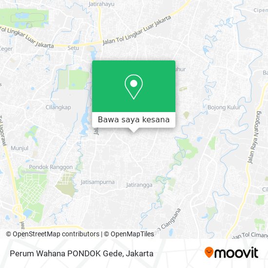 Peta Perum Wahana PONDOK Gede