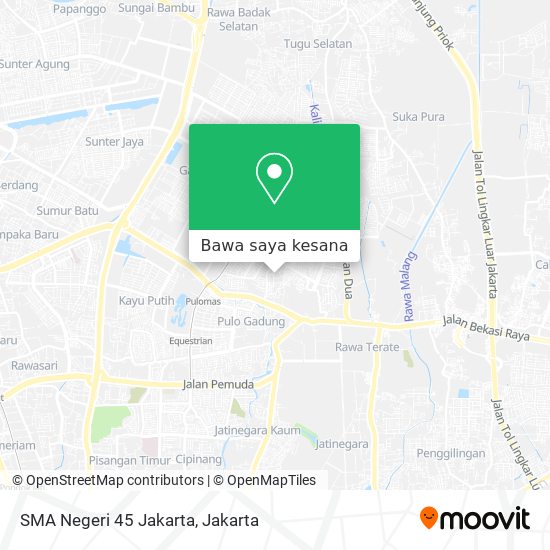 Peta SMA Negeri 45 Jakarta