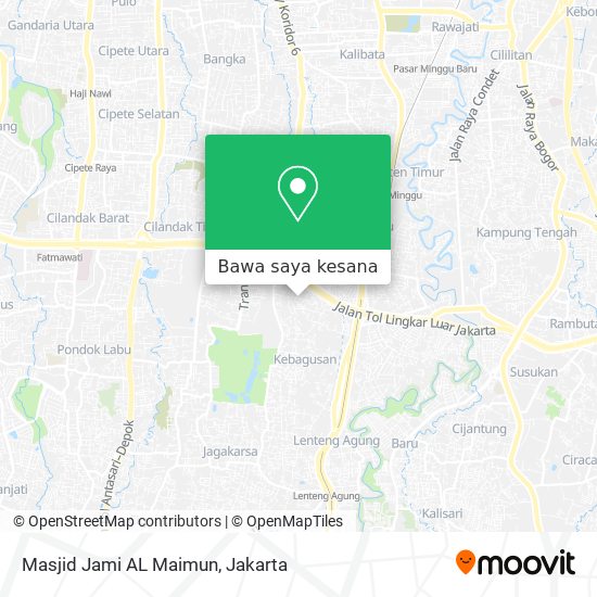 Peta Masjid Jami AL Maimun