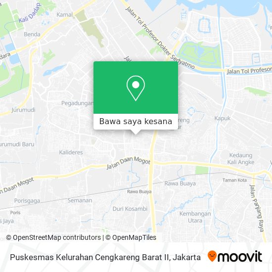 Peta Puskesmas Kelurahan Cengkareng Barat II