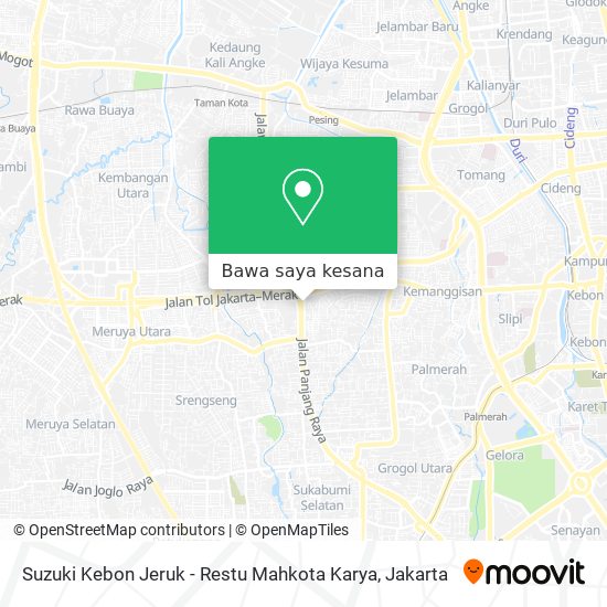 Peta Suzuki Kebon Jeruk - Restu Mahkota Karya