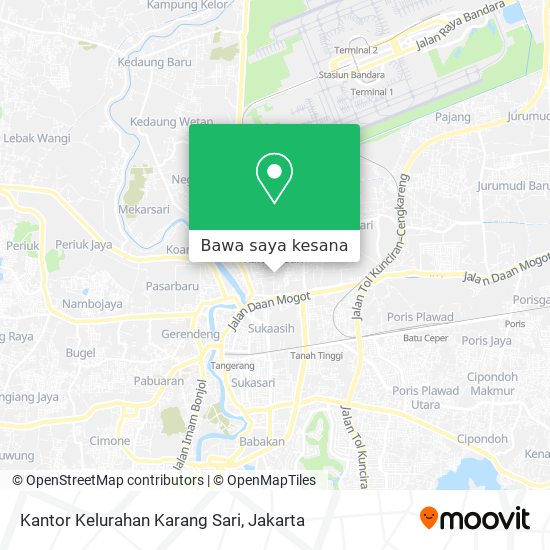 Peta Kantor Kelurahan Karang Sari