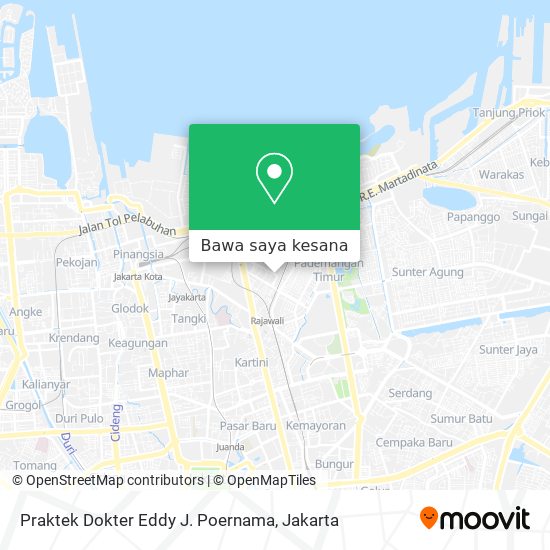 Peta Praktek Dokter Eddy J. Poernama