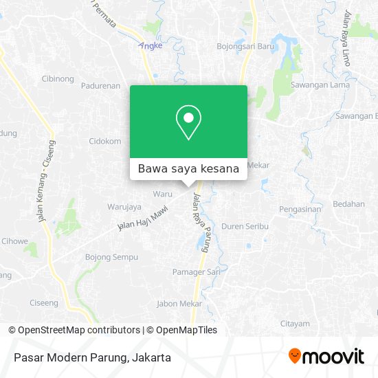 Peta Pasar Modern Parung