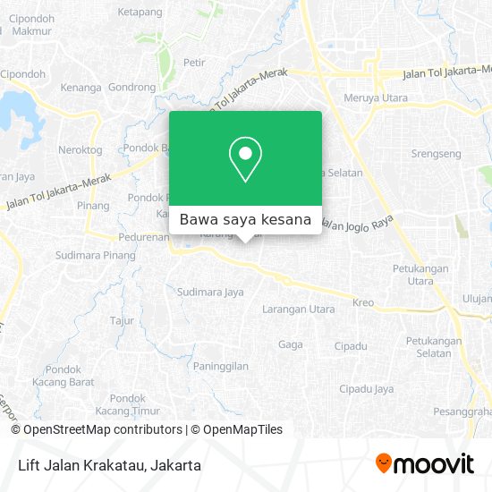 Peta Lift Jalan Krakatau