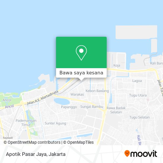 Peta Apotik Pasar Jaya