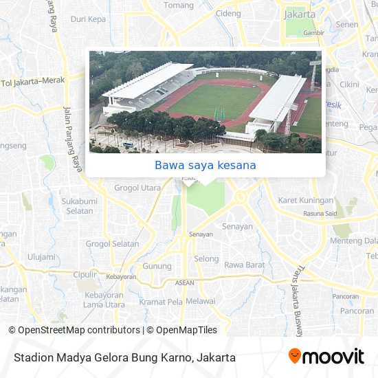 Peta Stadion Madya Gelora Bung Karno