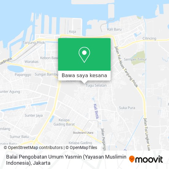 Peta Balai Pengobatan Umum Yasmin (Yayasan Muslimin Indonesia)