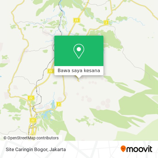 Peta Site Caringin Bogor