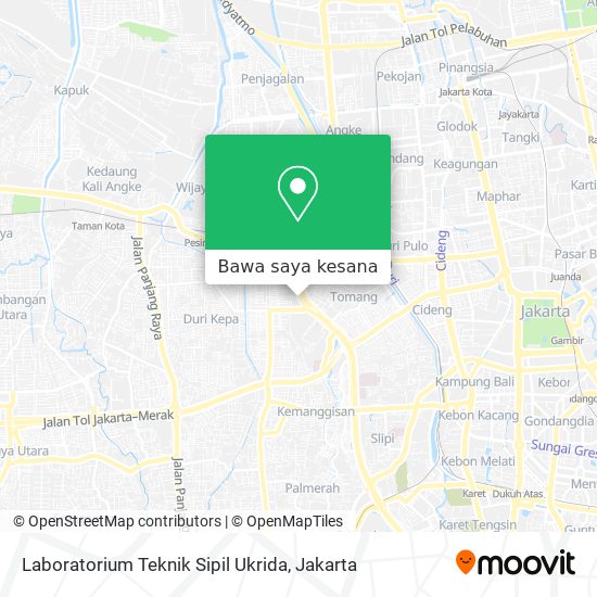 Peta Laboratorium Teknik Sipil Ukrida