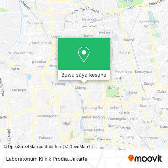 Peta Laboratorium Klinik Prodia