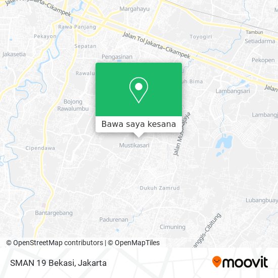 Peta SMAN 19 Bekasi