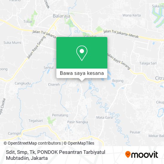 Peta Sdit, Smp, Tk, PONDOK Pesantran Tarbiyatul Mubtadiin