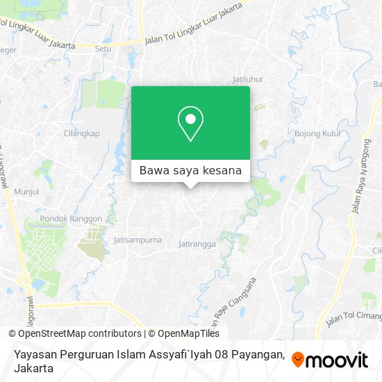 Peta Yayasan Perguruan Islam Assyafi`Iyah 08 Payangan