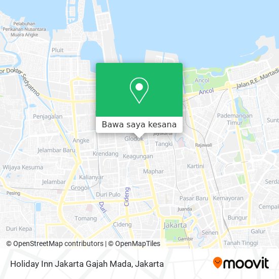 Peta Holiday Inn Jakarta Gajah Mada