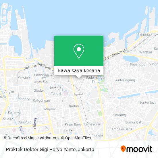 Peta Praktek Dokter Gigi Poryo Yanto