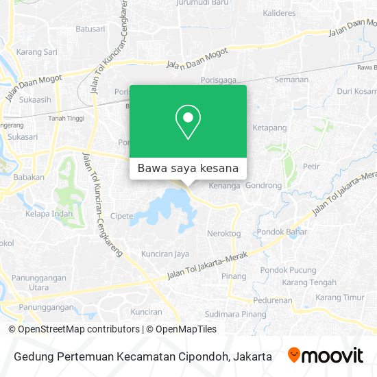 Peta Gedung Pertemuan Kecamatan Cipondoh